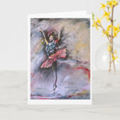 Dromerige Pirouette Wenskaart van Timothy Orikri Kaart (Gele Bloem)