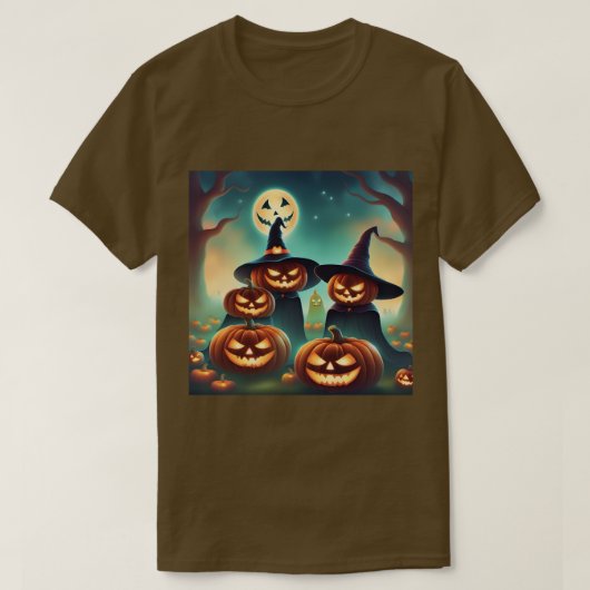 Dromerige pompoenen Moonlight Brown T-shirt (Design voorkant)