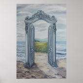 Dromerige poort naar mystieke landschap pos poster (Voorkant)