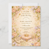 Dromerige Prinses Ster Baby Shower Kaart (Voorkant)