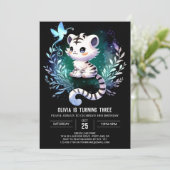 Dromerige Printable Tiger Birthday Kaart (Staand voorkant)