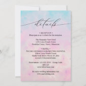 Dromerige Rainbow Eenhoorn waterverf Alles In Een Kaart (Achterkant)