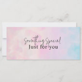 Dromerige Rainbow Eenhoorn waterverf Gift Kaart (Voorkant)