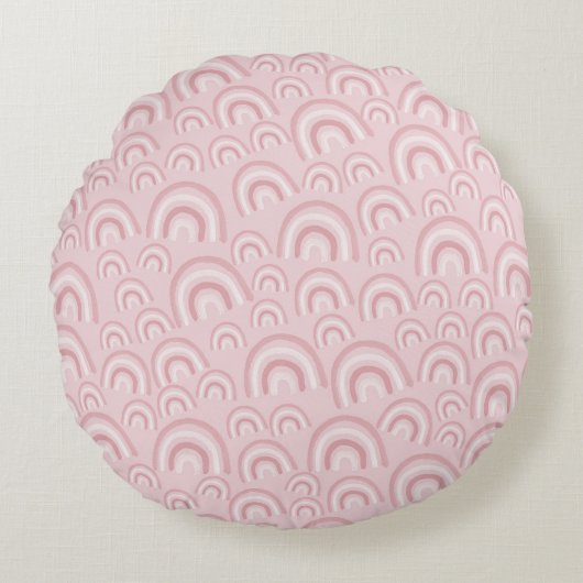 Dromerige Regenbogen #3 #regenboog #decor #kunst Rond Kussen (Voorkant)