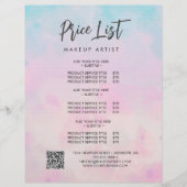 Dromerige Regenboog Eenhoorn waterverf Flyer (Voorkant)