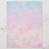 Dromerige Regenboog Eenhoorn waterverf Flyer (Achterkant)