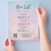 Dromerige Regenboog Eenhoorn waterverf Flyer (Hand)