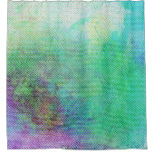 Dromerige Regenboog Gradiënt Abstracte Ontwerp 127 Douchegordijn (Voorkant)