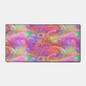 Dromerige Regenboog Wervelend Abstract Waterverf P Bureaumat (Voorkant)
