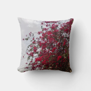Dromerige Rode Bougainvillea Bloemfotografie Deken Kussen