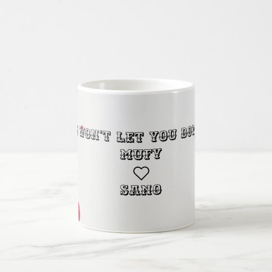 Dromerige rode hart mok (Center)