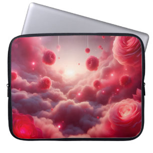 Dromerige Romantische Fantasie Rozen Liefde Laptop Sleeve