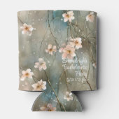 Dromerige Romantische Tuin Bloemrijke Meisjesuitst Blikjeskoeler (Achterkant)