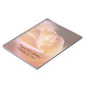 Dromerige Roos gepersonaliseerde bruiloft Notitieboek (Linkerzijde)