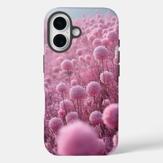 Dromerige Roze Bloesemwei Patroon Case-Mate iPhone Case (Achterkant)