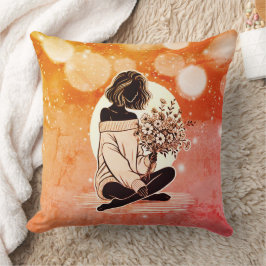 Dromerige roze elegantie: een stille reflectie van kussen