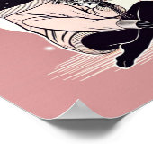 Dromerige roze elegantie: een stille reflectie van poster (Hoek)