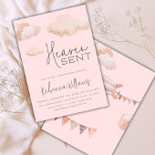 Dromerige roze hemel verzonden Sky Theme Meisje Ba Kaart