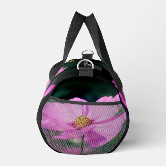 Dromerige Roze Kosmos Bloem Gepersonaliseerd Plunjezak (Rechts)