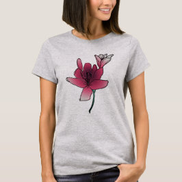 Dromerige Roze Lelies T-shirt