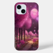 Dromerige roze nachtlandschap Case-Mate iPhone case (Achterkant)