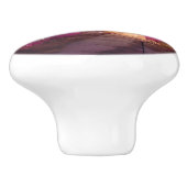 Dromerige roze nachtlandschap keramische knop (Zijkant)