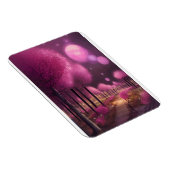 Dromerige roze nachtlandschap magneet (Rechterzijde)