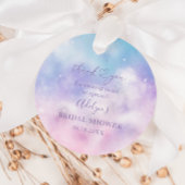 Dromerige Roze Paarse Sky Vrijgezellenfeest Favor Bedankjes Labels