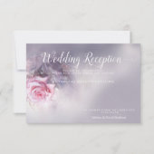 Dromerige Roze Roos - Dusty Lila Bedankkaart (Voorkant)