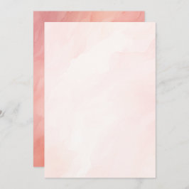 Dromerige Roze Waterverf Achtergrond voor Vellum P Kaart