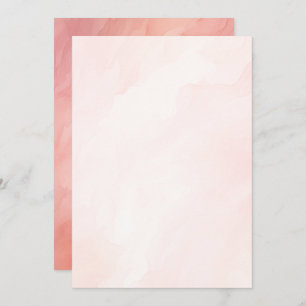 Dromerige Roze Waterverf Achtergrond voor Vellum P Kaart