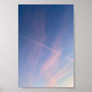 Dromerige Roze Zonsondergang Hemel Fotografie Fijn Poster