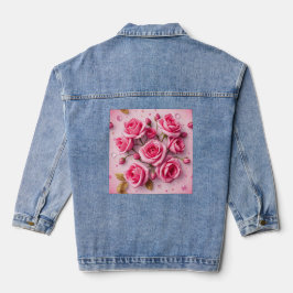 Dromerige Rozen Denim Jas Denim Jacket