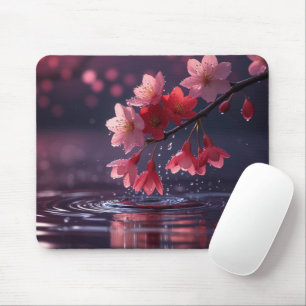 Dromerige Sakura Bloesem Over Water – Japanse Kers Muismat