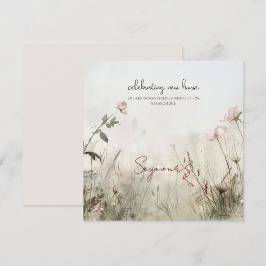 Dromerige Scène van de Lente Bloemen (Voorkant / Achterkant)