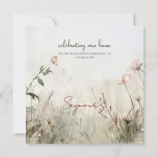 Dromerige Scène van de Lente Bloemen (Voorkant)