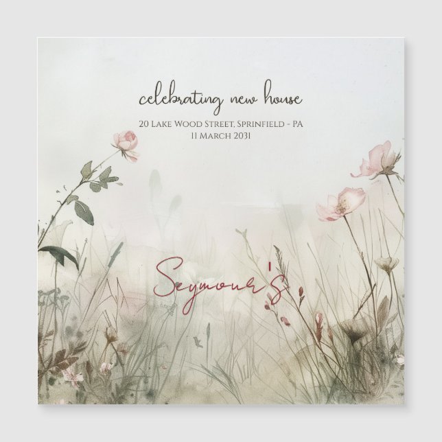 Dromerige Scène van de Lente Bloemen (Voorkant)