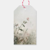 Dromerige Scène van de Lente Bloemen Cadeaulabel (Achterkant)
