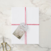 Dromerige Scène van de Lente Bloemen Cadeaulabel (Met Touw)