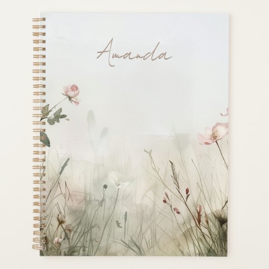 Dromerige Scène van de Lente Bloemen Planner (Voorkant)