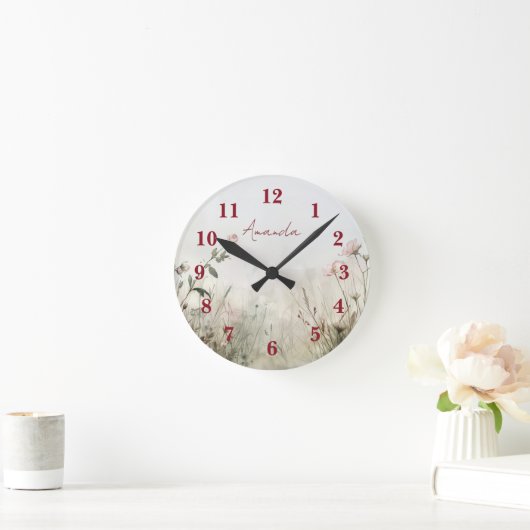 Dromerige Scène van de Lente Bloemen Ronde Klok (Huis)