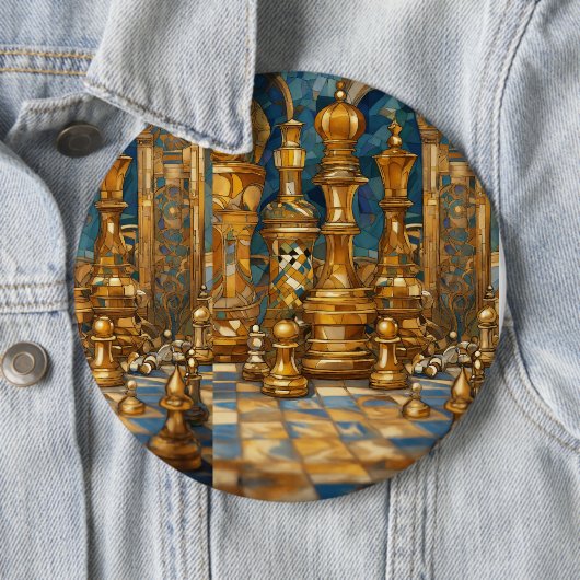 Dromerige schaak-thema Button ontwerp (In situ)
