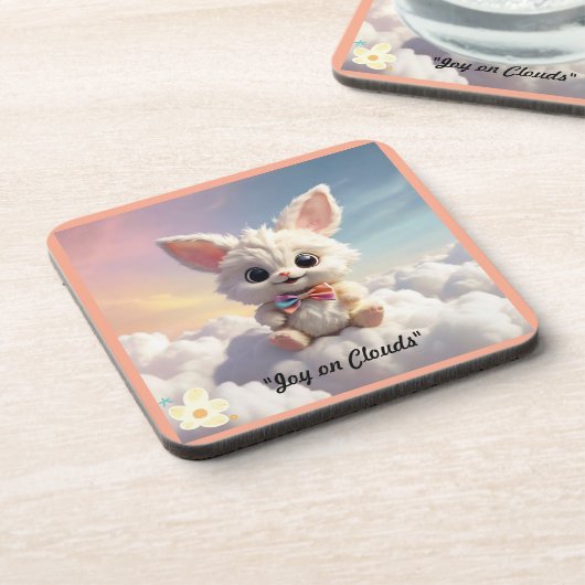 "Dromerige Skywhiskers" Bier Onderzetter (Linkerzijde)