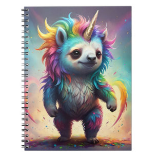 Dromerige Slothicorn: Een Regenboog Baby Fantasie, Notitieboek