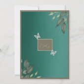 dromerige smaragdgroene glinsterende gebladerte br kaart (Achterkant)