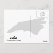 Dromerige Sneeuw Horizontaal Briefkaart (Achterkant)