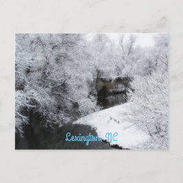 Dromerige Sneeuw Horizontaal Briefkaart