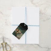 Dromerige sneeuwfee met vleugels in de winter cadeaulabel (Met Touw)