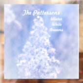 Dromerige Sneeuwwitje Kerstmis Pijnboomvallei Raamsticker (Vel 2)