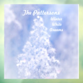 Dromerige Sneeuwwitje Kerstmis Pijnboomvallei Raamsticker (Vel 3)